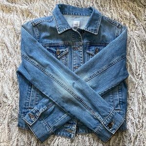 JCP | Women’s Crop Blue Denim Jacket | Petite M
